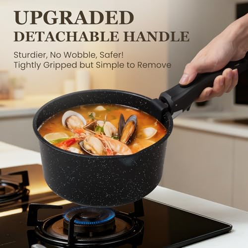 Detachable handle on Kikcoin pot