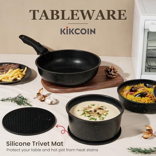 Oven safe Kikcoin pans on display