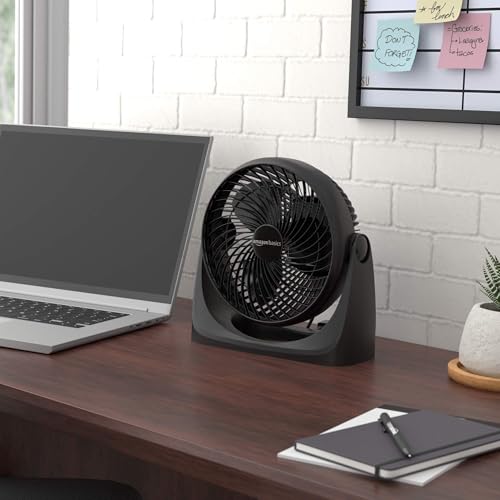 Close up of 7-inch blades on Basics fan