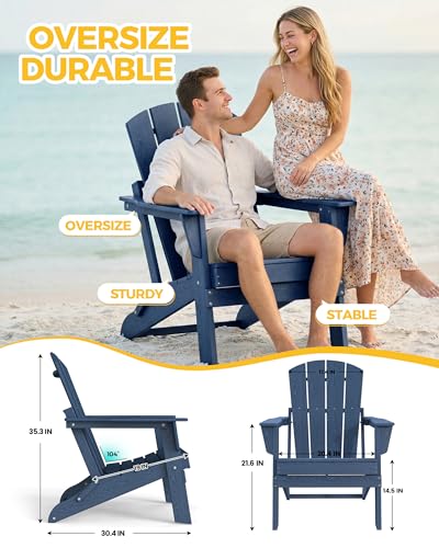 EcoVida Adirondack chair side profile view