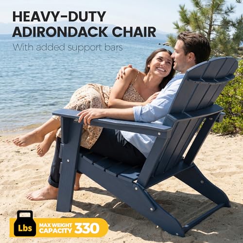 EcoVida Adirondack chair ergonomic backrest detail