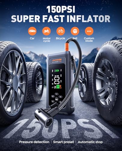 Smart display on Joltekon jump starter