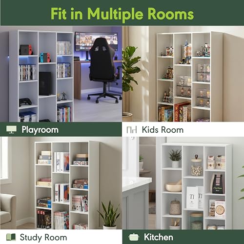 Living room display with Furinno shelf
