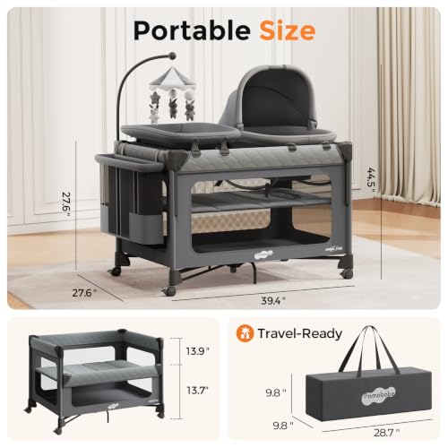 Pamo Babe changing station with storage compartments