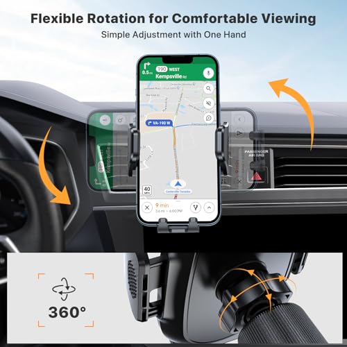 Adjustable clamp arms on Miracase car mount
