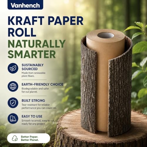 Vanhench brown paper being used for gift wrapping