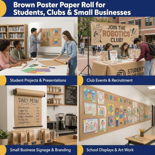 Vanhench brown paper spread out for drawing