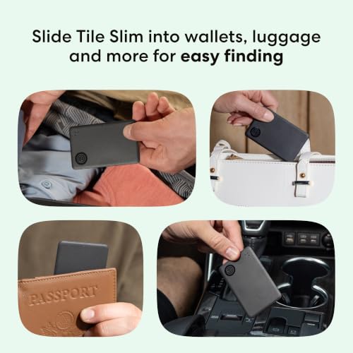 Life360 Tile Slim inside a leather wallet