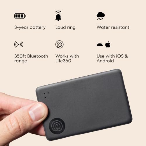 Life360 Tile Slim next to a passport