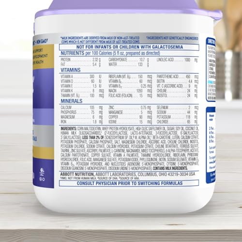 Similac 20.1-oz tub packaging details