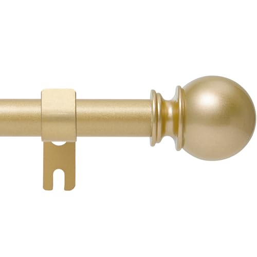 Poskena gold curtain rod assembly