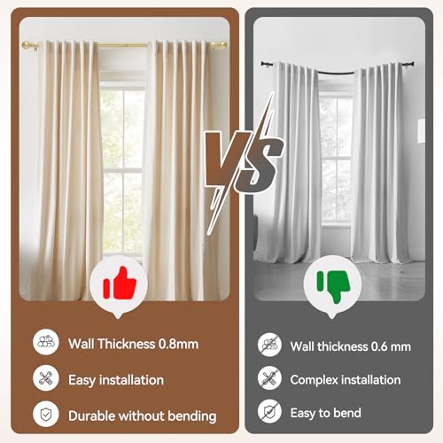 Metal mounting brackets for curtain rod