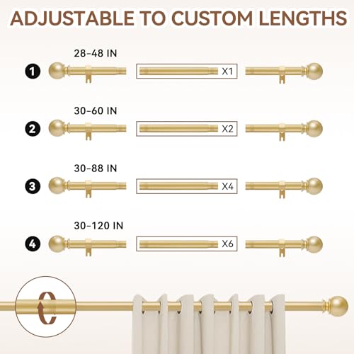 Spliced rod sections and hardware