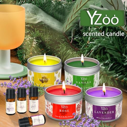 Yzoo candle making kit soy wax and fragrance oils