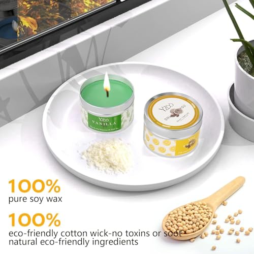 Yzoo candle making kit with colored dyes