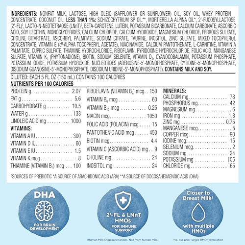 Side view of 34 oz Mama Bear formula container