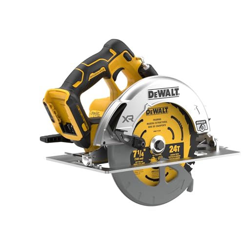 Ergonomic handle of the DEWALT 7-1/4 in saw