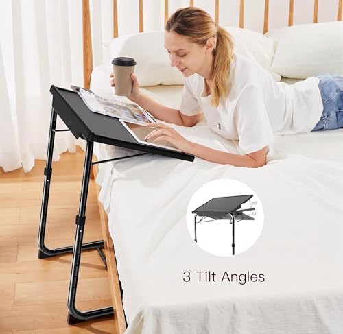 Compact folded tray storage example