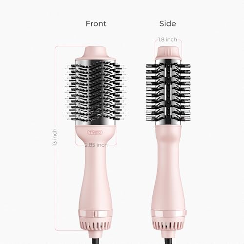 TYMO hair dryer brush from the back