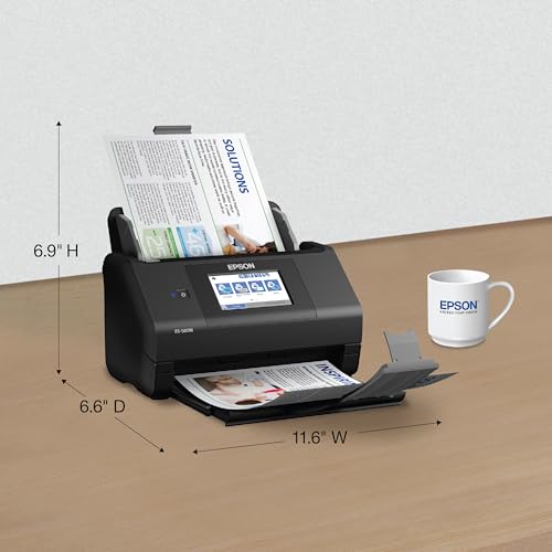 Epson ES-580W scanner rear connection ports