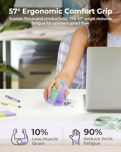 seenda MOU-302 ergonomic vertical mouse natural handshake grip