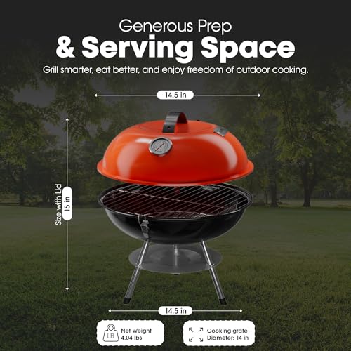 GasOne portable grill dual ventilation system