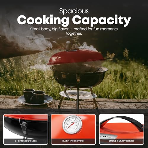 GasOne charcoal grill ash catcher detail