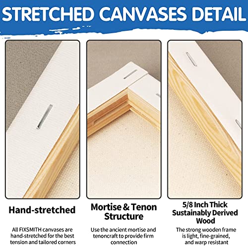 Side profile of 5/8 inch pinewood canvas bars