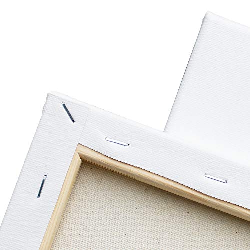 White stretched canvas surface for professional art