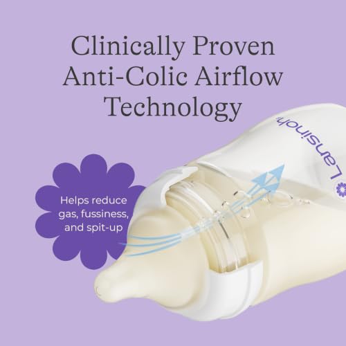 Lansinoh Anti-Colic bottle clear design