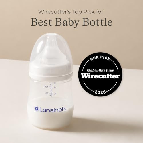 Pack of three Lansinoh feeding bottles