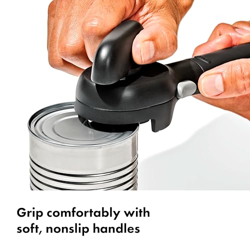 Close up of OXO can opener cutting mechanism