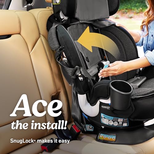 Rear-facing view of Graco Turn2Me car seat