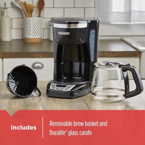 BLACK+DECKER coffee maker side profile