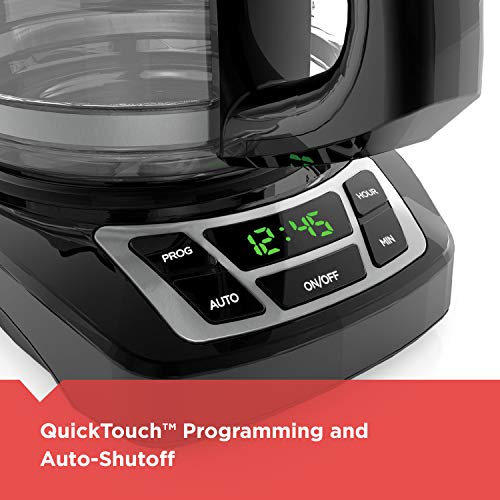 Close up of coffee maker buttons