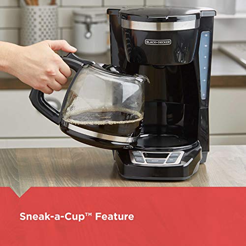 Coffee maker showing Sneak-a-Cup feature