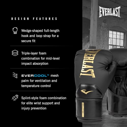 Everlast Elite 2 Boxing Gloves palm ventilation mesh