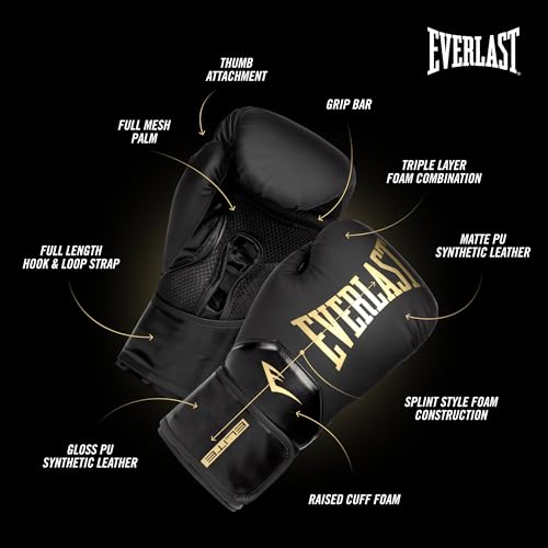 Everlast Elite 2 Boxing Gloves wrist strap detail
