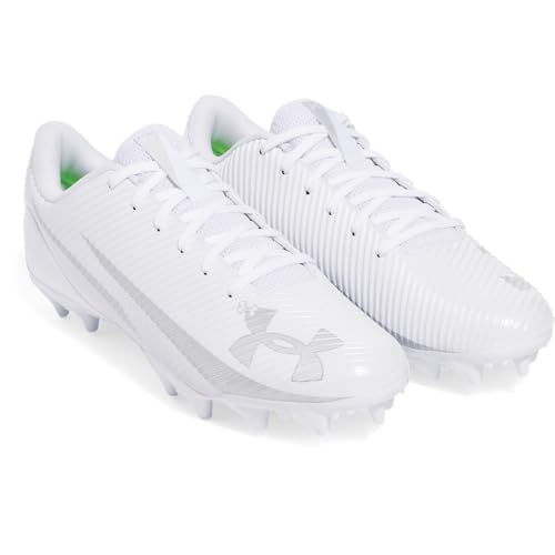 Close up of Under Armour Blur Select white textile upper