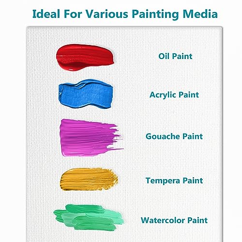 Set of small canvases for acrylic painting