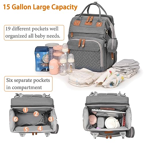 Side view of Astro alan baby bag with side pockets