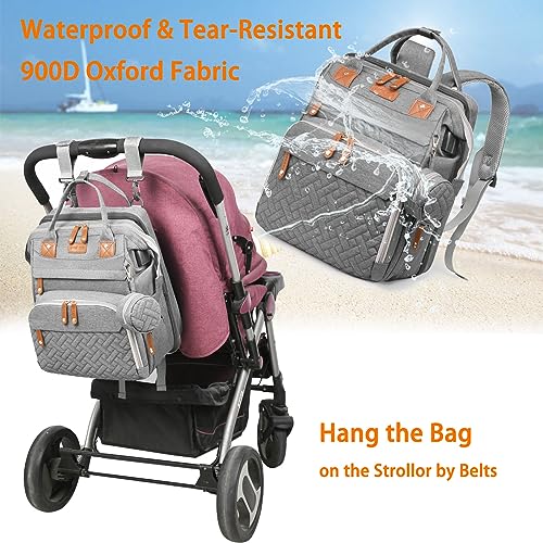 Interior view of Astro alan diaper bag showing organizational pockets