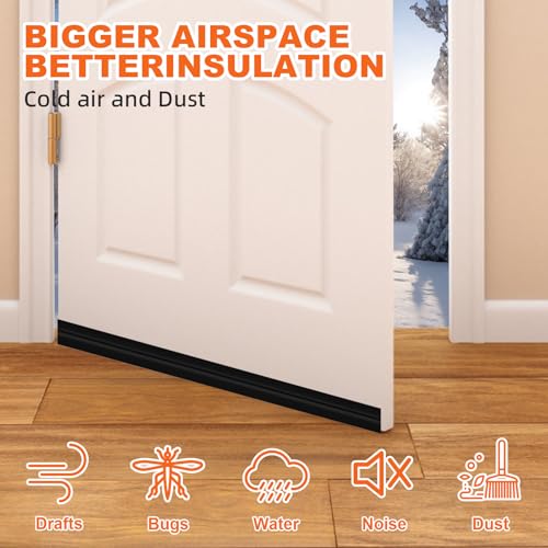 Close up of OXRQ door sweep adhesive