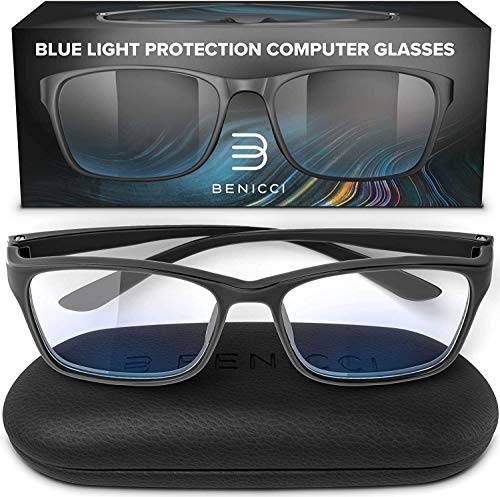 Benicci blue light blocking glasses in black