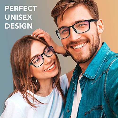 Model wearing Benicci blue light glasses