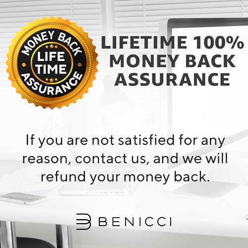 Front view of black Benicci eyewear