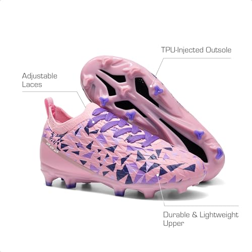 DREAM PAIRS children soccer cleats front grip