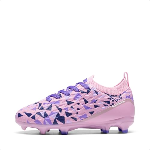 DREAM PAIRS kids high-speed soccer cleats angled pair