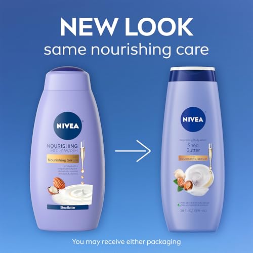 NIVEA Nourishing Shea Butter Body Wash label detail
