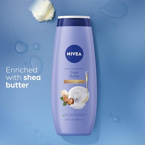 NIVEA Nourishing Shea Butter Body Wash cap detail